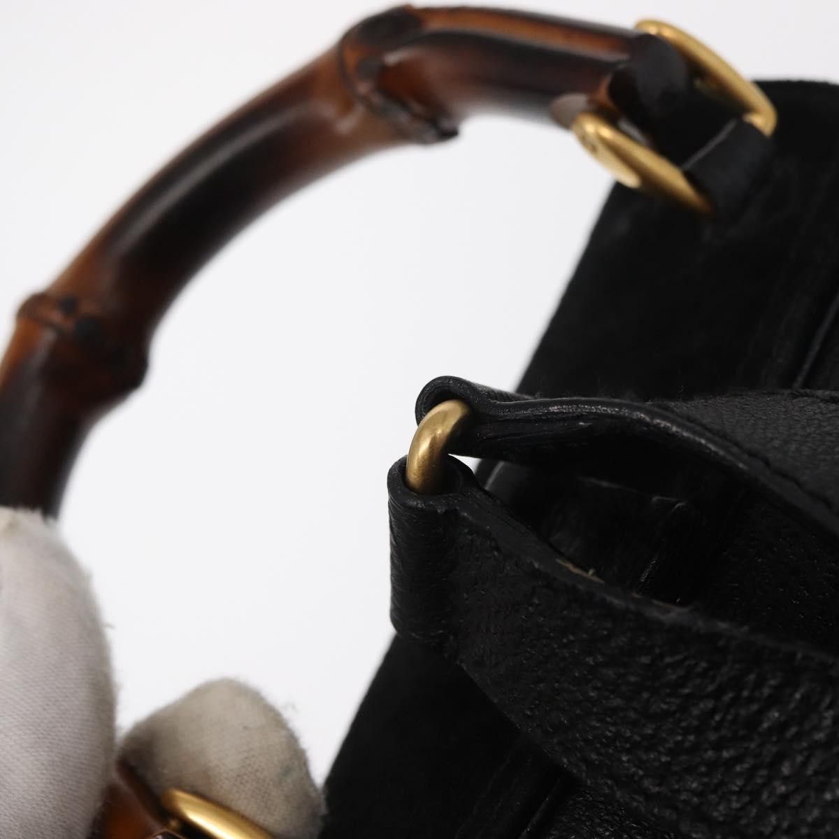 Gucci Gucci Vintage Bamboo Backpack Suede Size ONE SIZE - 18 Thumbnail