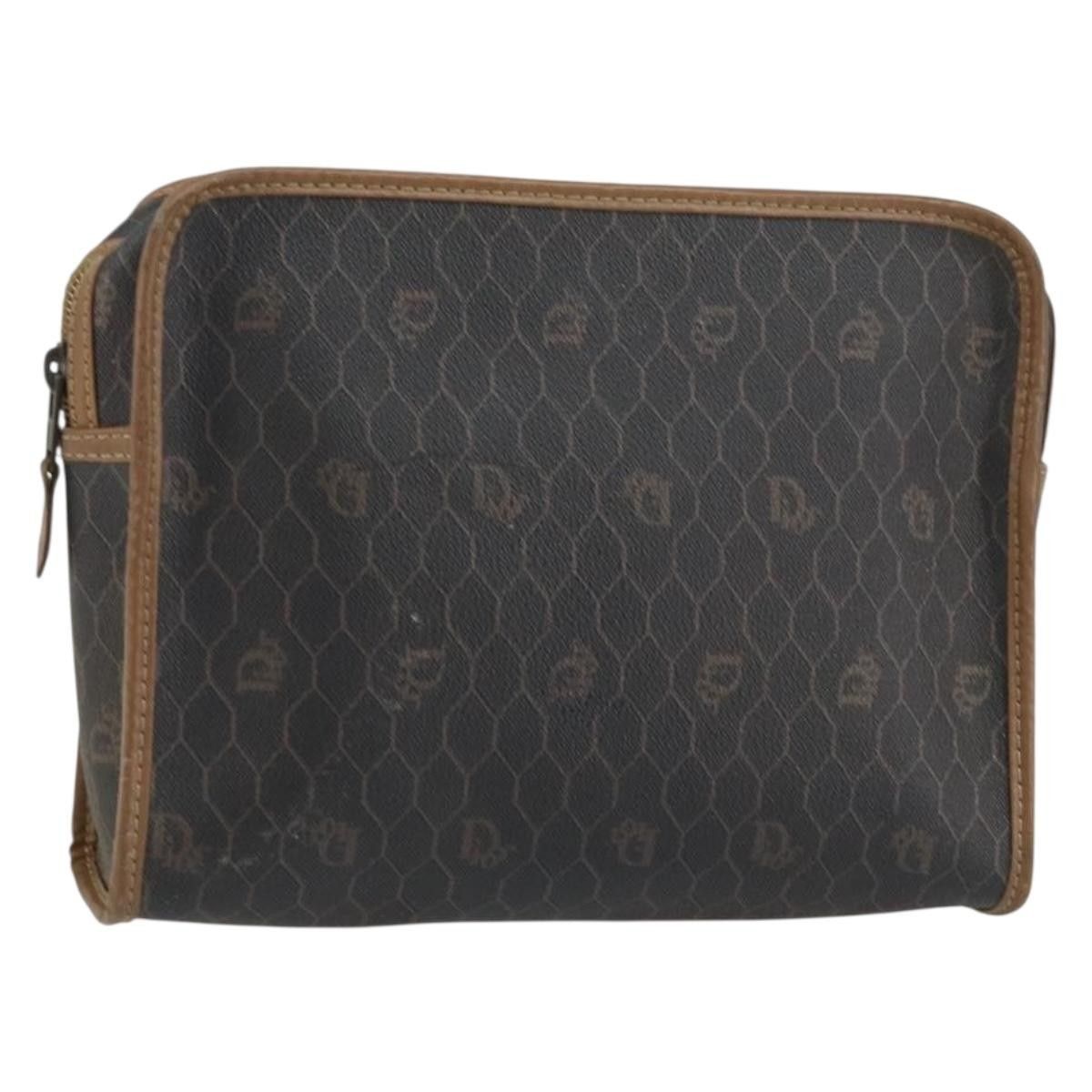 Dior Christian Dior Vintage Honeycomb Zip Canvas and Leather Size ONE SIZE - 15 Thumbnail