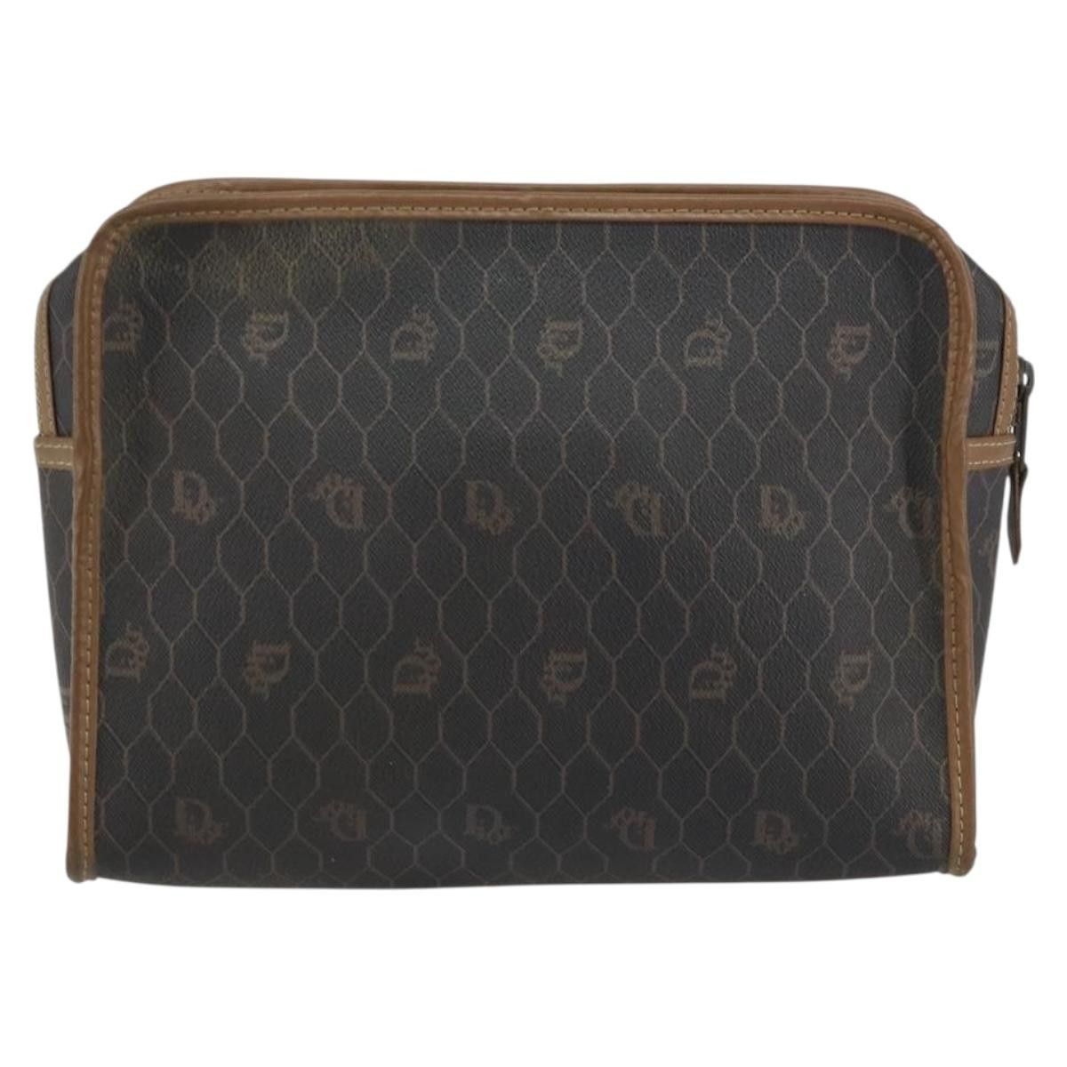 Dior Christian Dior Vintage Honeycomb Zip Canvas and Leather Size ONE SIZE - 2 Thumbnail