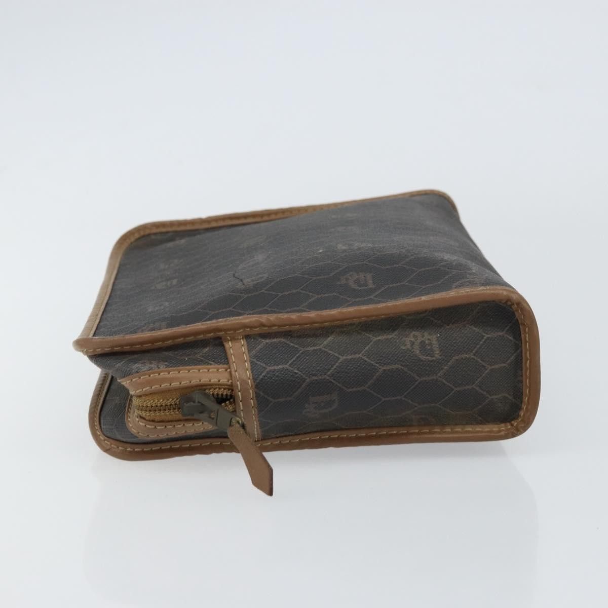 Dior Christian Dior Vintage Honeycomb Zip Canvas and Leather Size ONE SIZE - 4 Thumbnail