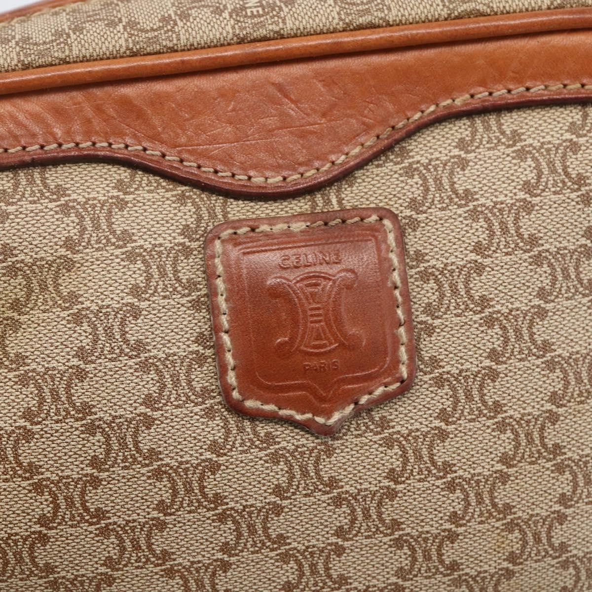 Celine Celine Vintage Macadam Shoulder Bag Canvas and Leather Size ONE SIZE - 19 Thumbnail