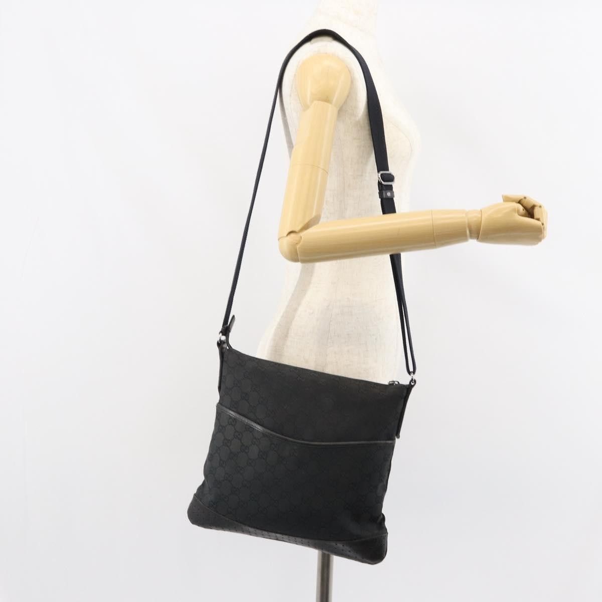 Gucci Gucci Zip Messenger GG Canvas with Perforated Leather Size ONE SIZE - 15 Thumbnail