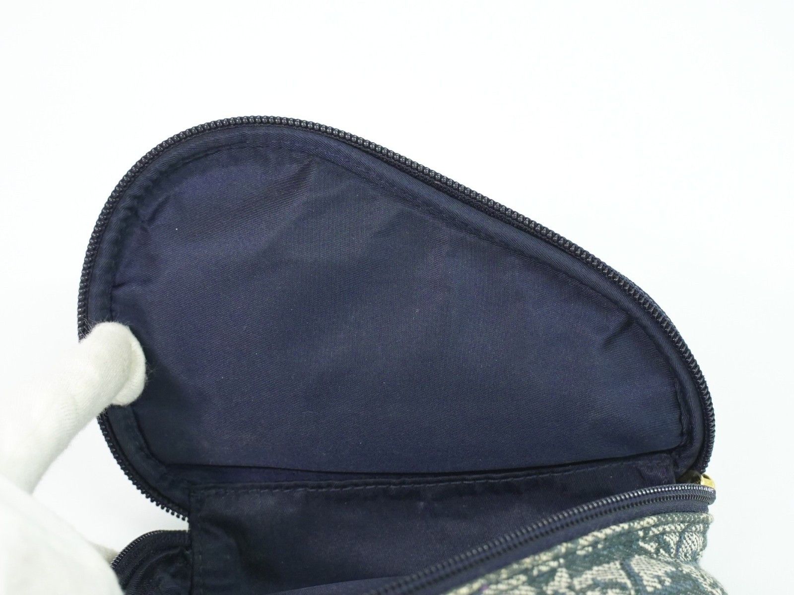 Dior Christian Dior Saddle Zip Pouch Diorissimo Canvas Size ONE SIZE - 13 Thumbnail