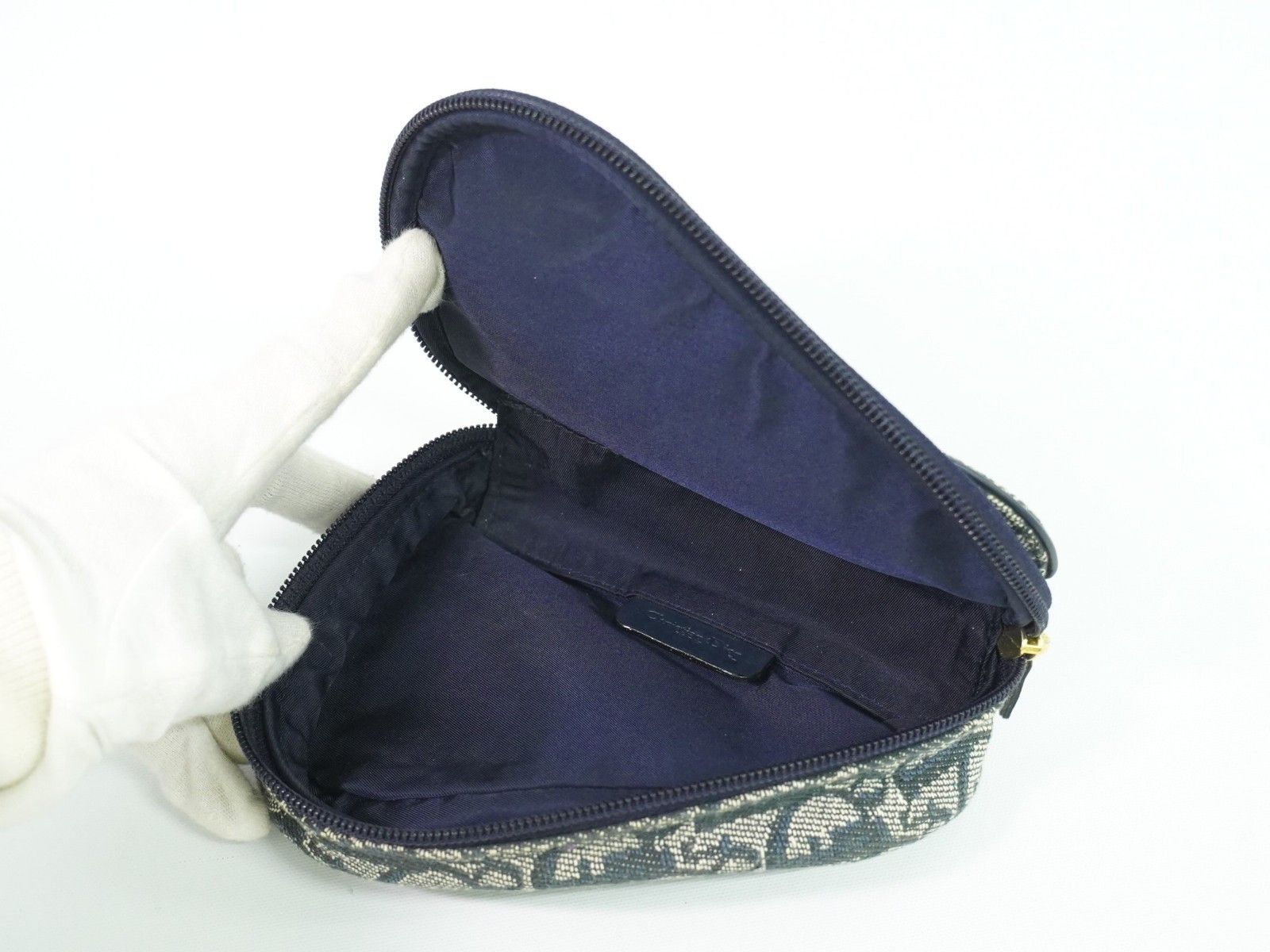 Dior Christian Dior Saddle Zip Pouch Diorissimo Canvas Size ONE SIZE - 5 Thumbnail