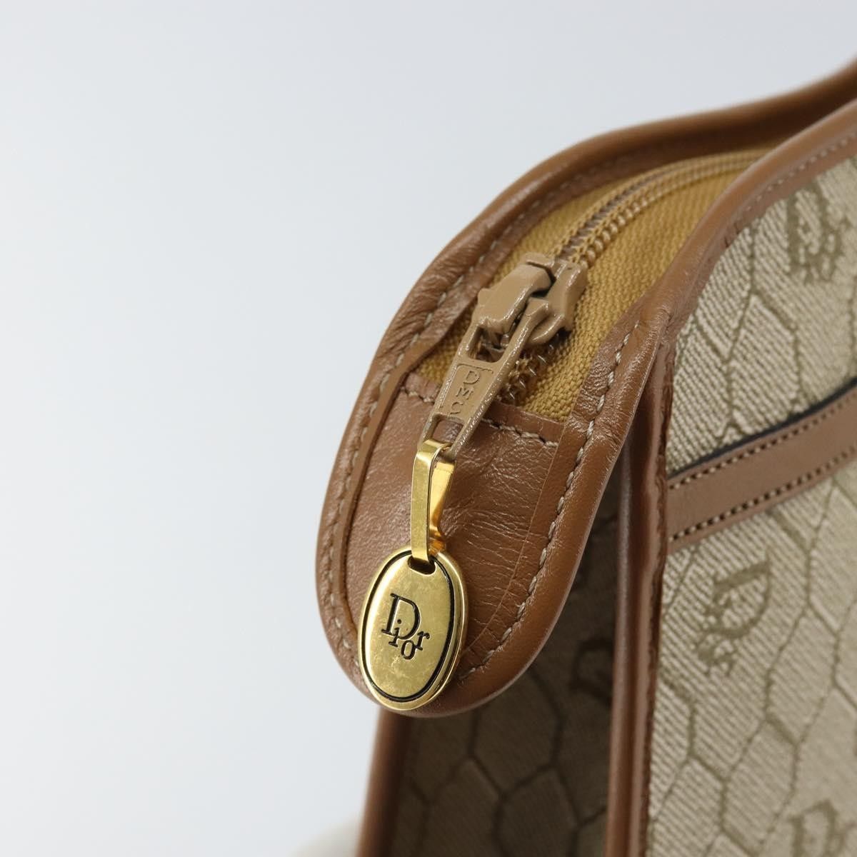 Dior Christian Dior Vintage Honeycomb Zip Coated Canvas Size ONE SIZE - 11 Thumbnail