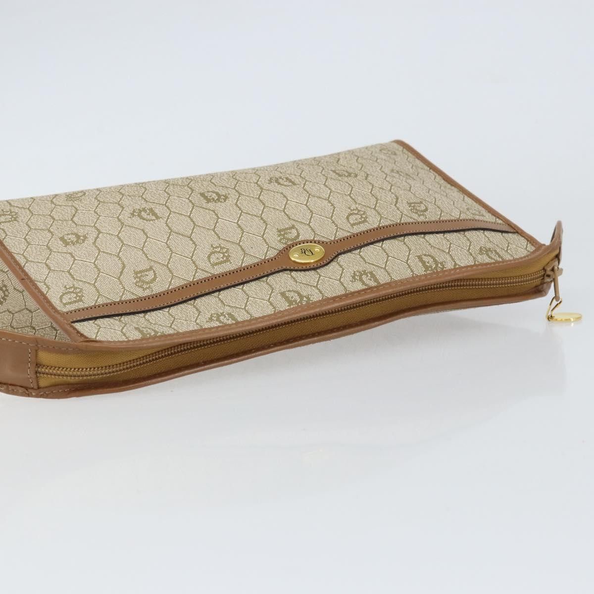Dior Christian Dior Vintage Honeycomb Zip Coated Canvas Size ONE SIZE - 13 Thumbnail