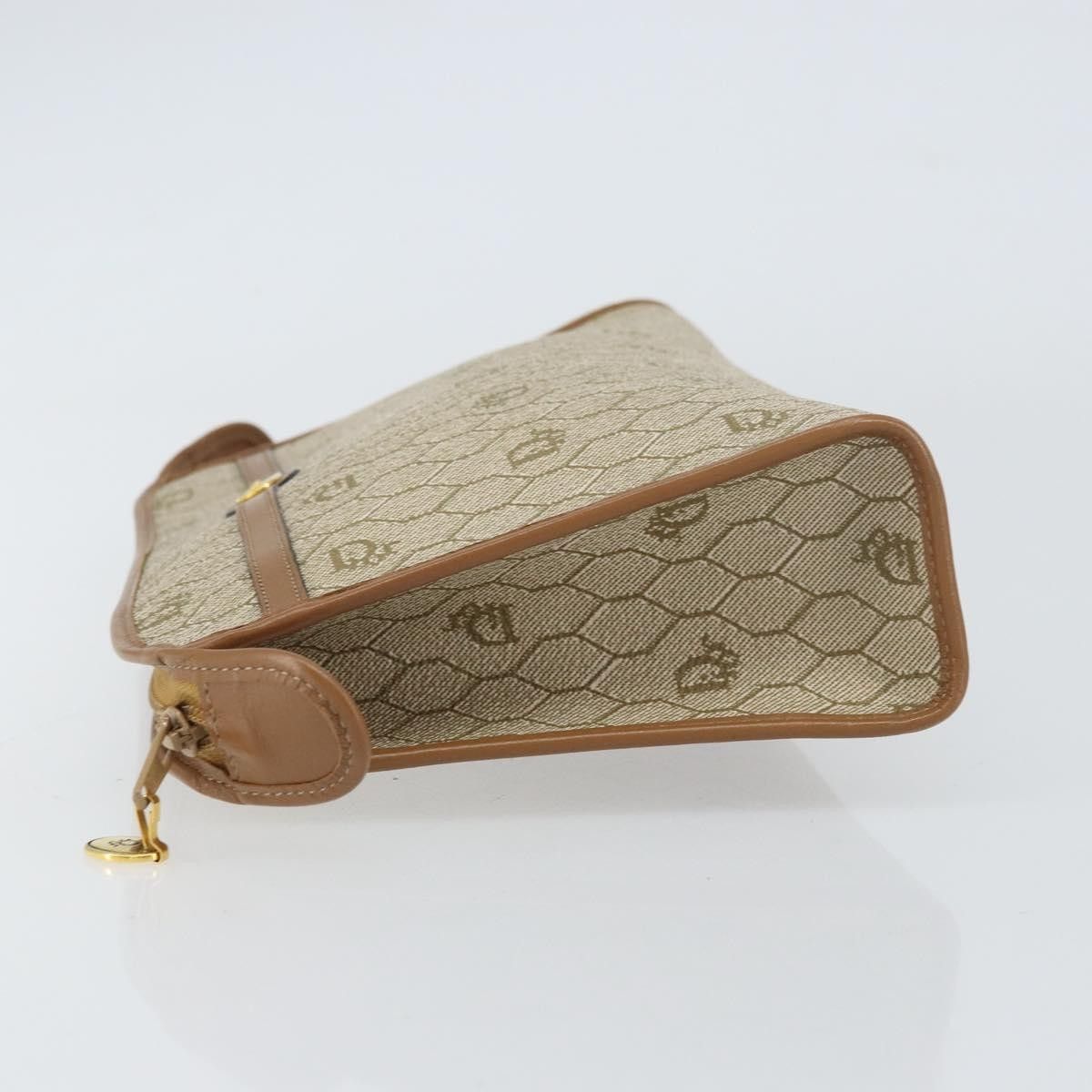 Dior Christian Dior Vintage Honeycomb Zip Coated Canvas Size ONE SIZE - 4 Thumbnail