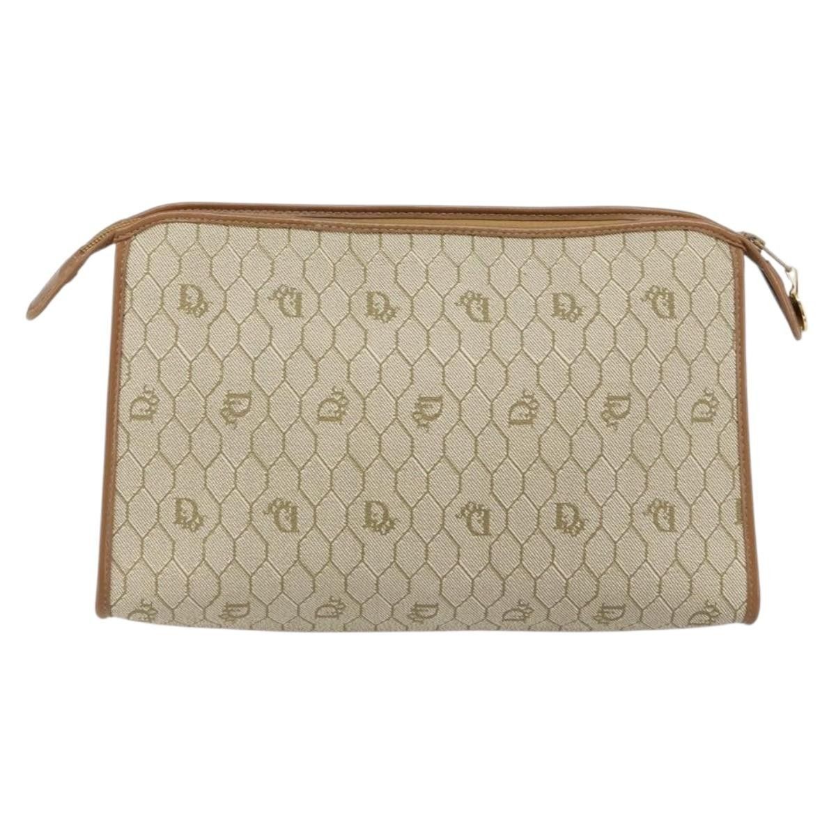 Dior Christian Dior Vintage Honeycomb Zip Coated Canvas Size ONE SIZE - 2 Thumbnail