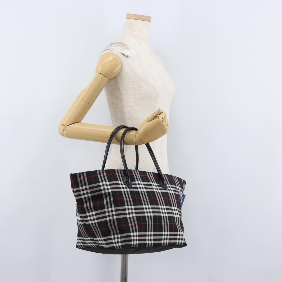 Burberry Burberry Nova Check Handbag Nylon Size ONE SIZE - 13 Thumbnail
