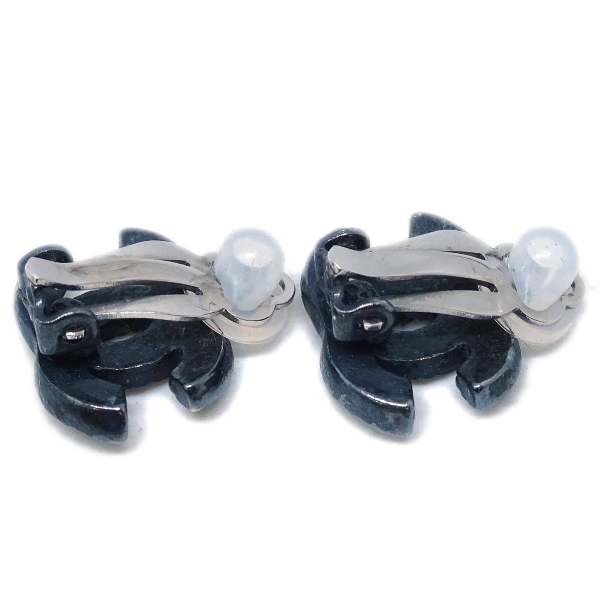 Chanel Chanel CC Clip-On Earrings Metal with Crystal Size ONE SIZE - 2 Thumbnail