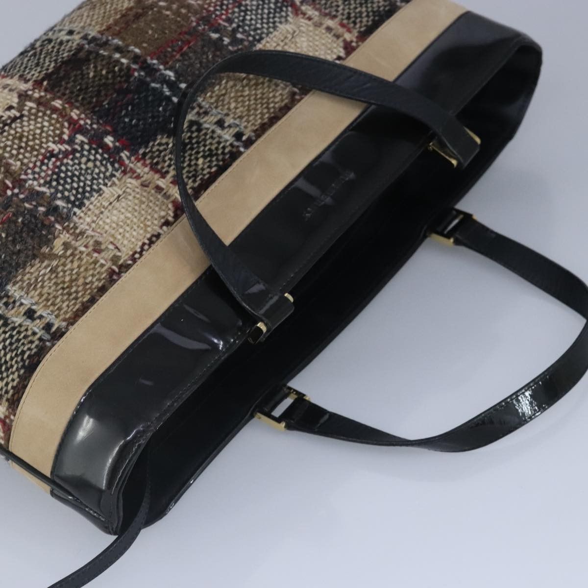 Burberry Burberry Nova Check Handbag Wool Size ONE SIZE - 6 Thumbnail