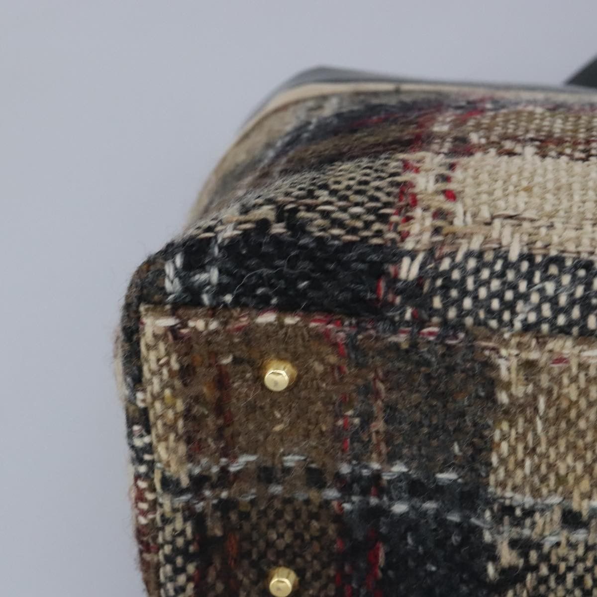 Burberry Burberry Nova Check Handbag Wool Size ONE SIZE - 7 Thumbnail