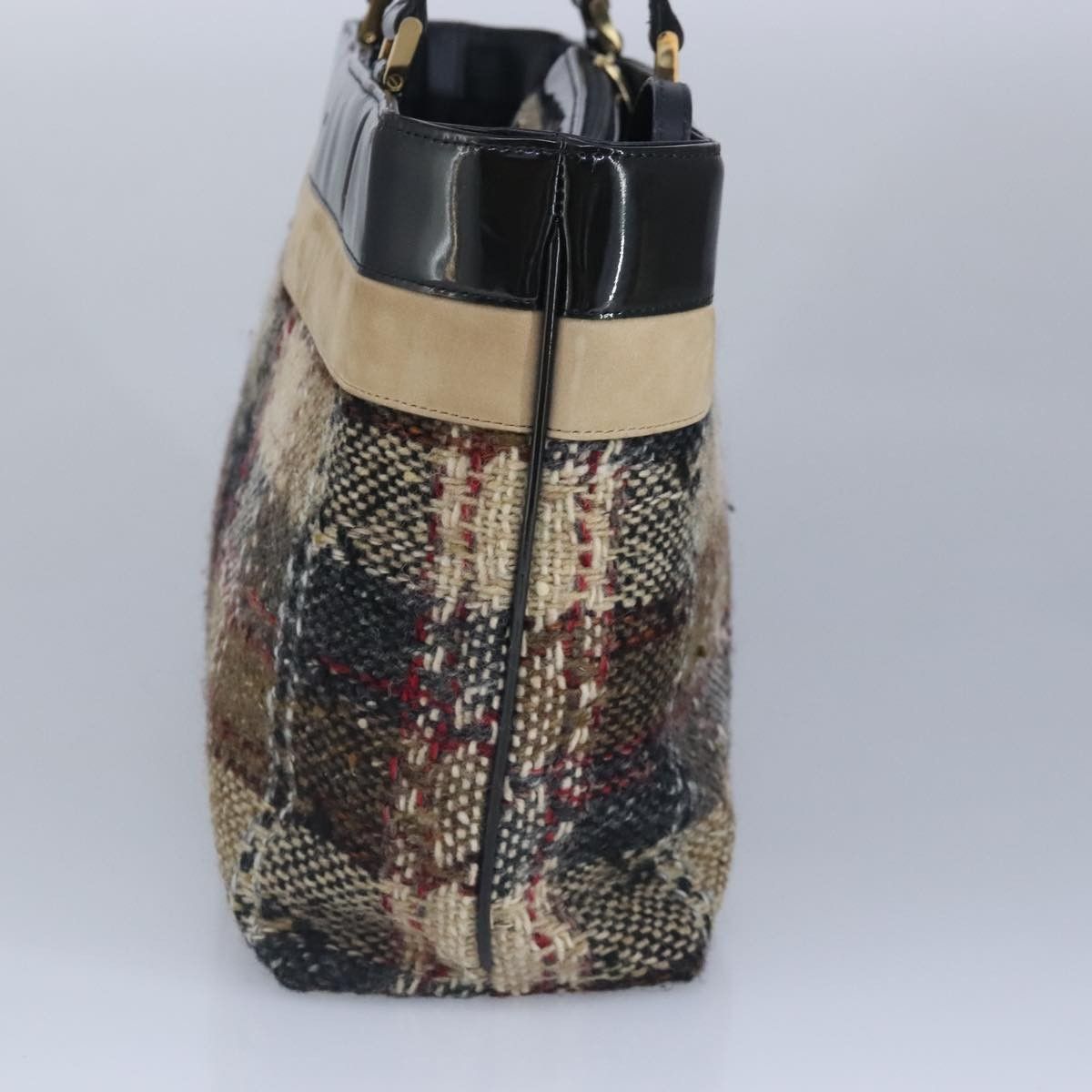 Burberry Burberry Nova Check Handbag Wool Size ONE SIZE - 4 Thumbnail
