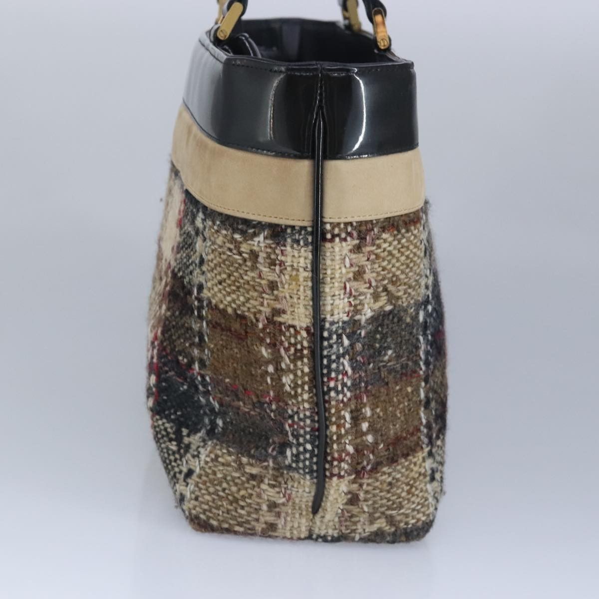 Burberry Burberry Nova Check Handbag Wool Size ONE SIZE - 3 Thumbnail