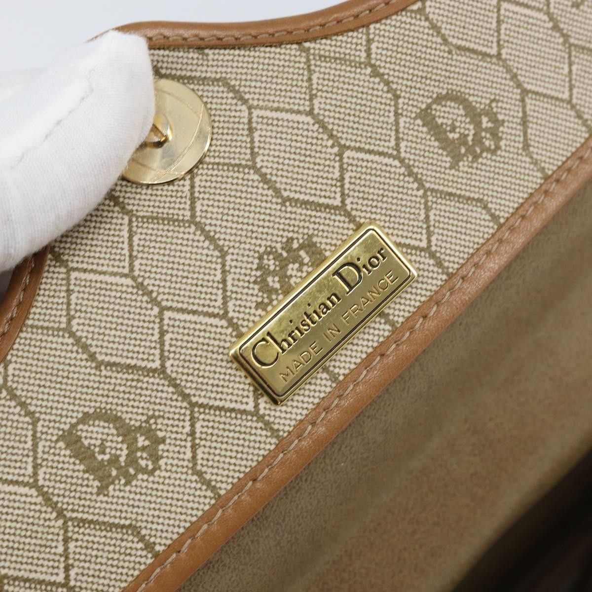Dior Christian Dior Vintage Honeycomb Shoulder Bag Canvas Size ONE SIZE - 6 Thumbnail