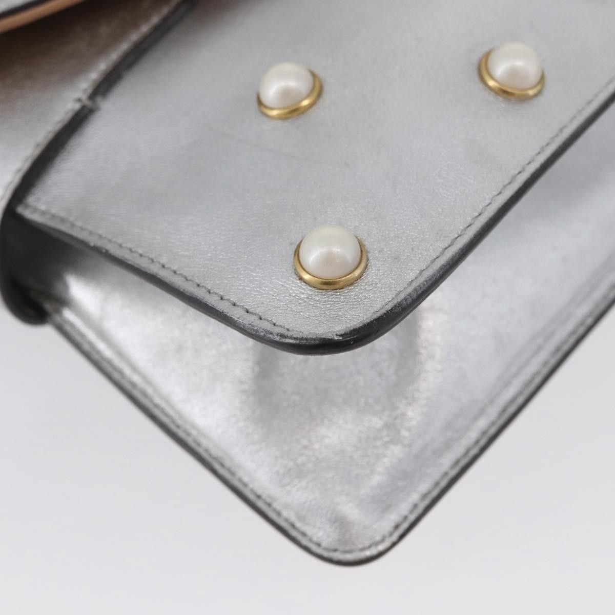 Gucci Gucci Broadway Pearly Bee Embellished Leather Size ONE SIZE - 8 Thumbnail
