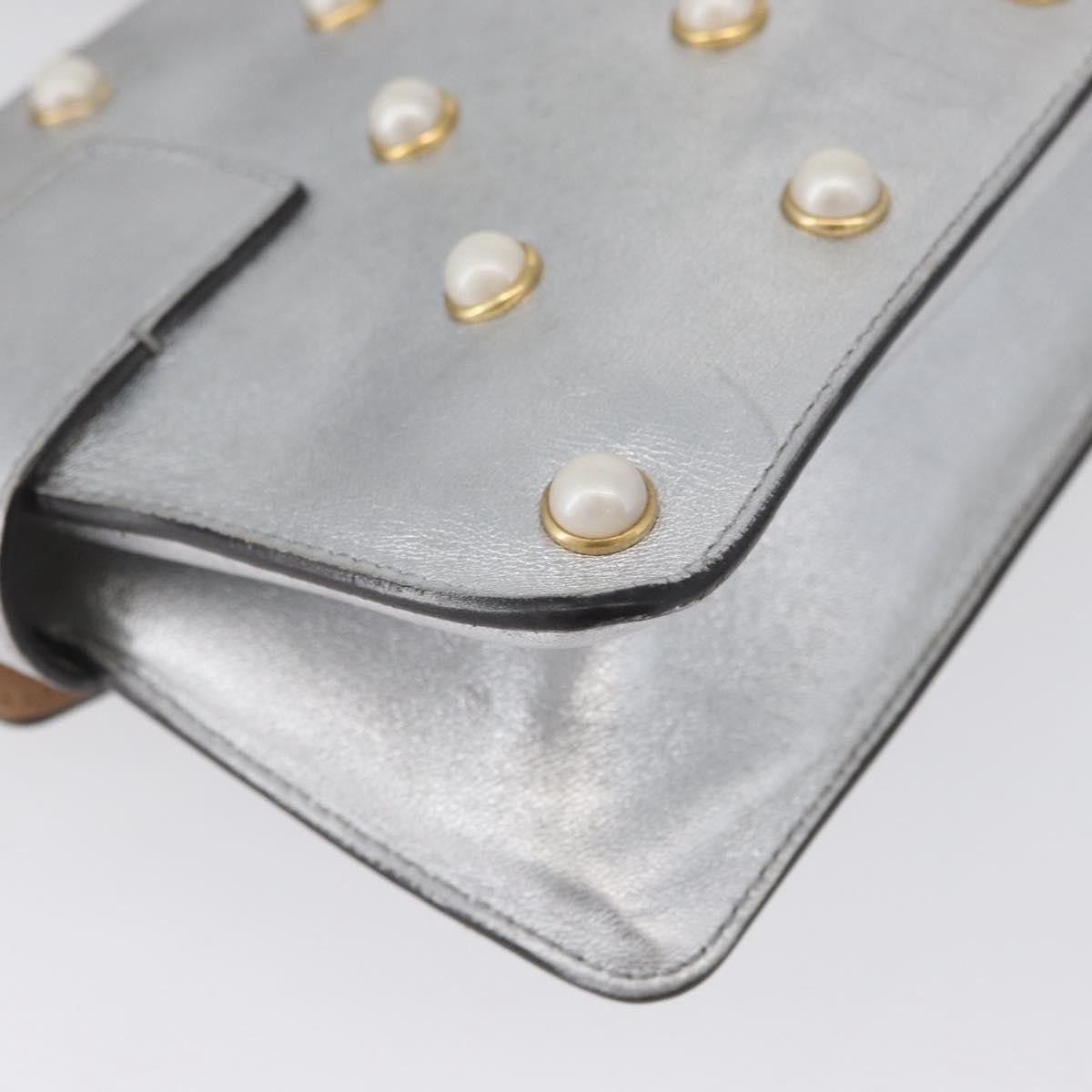 Gucci Gucci Broadway Pearly Bee Embellished Leather Size ONE SIZE - 10 Thumbnail