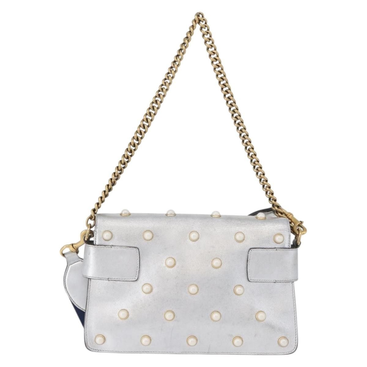 Gucci Gucci Broadway Pearly Bee Embellished Leather Size ONE SIZE - 2 Thumbnail