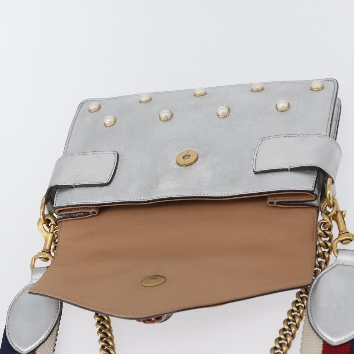 Gucci Gucci Broadway Pearly Bee Embellished Leather Size ONE SIZE - 20 Thumbnail