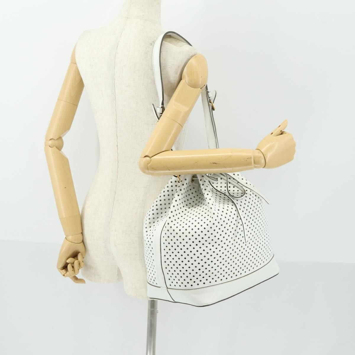Louis Vuitton Louis Vuitton Flore Noe Handbag Perforated Leather Size ONE SIZE - 13 Thumbnail