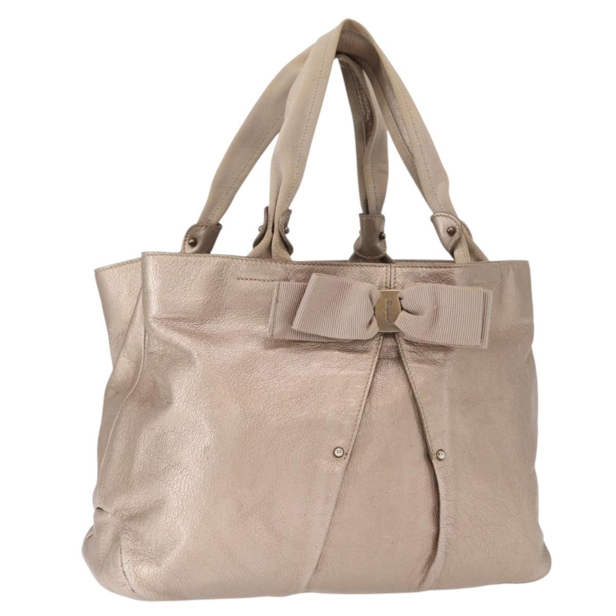 Salvatore Ferragamo Salvatore Ferragamo Vala tote Leather Size ONE SIZE - 14 Thumbnail