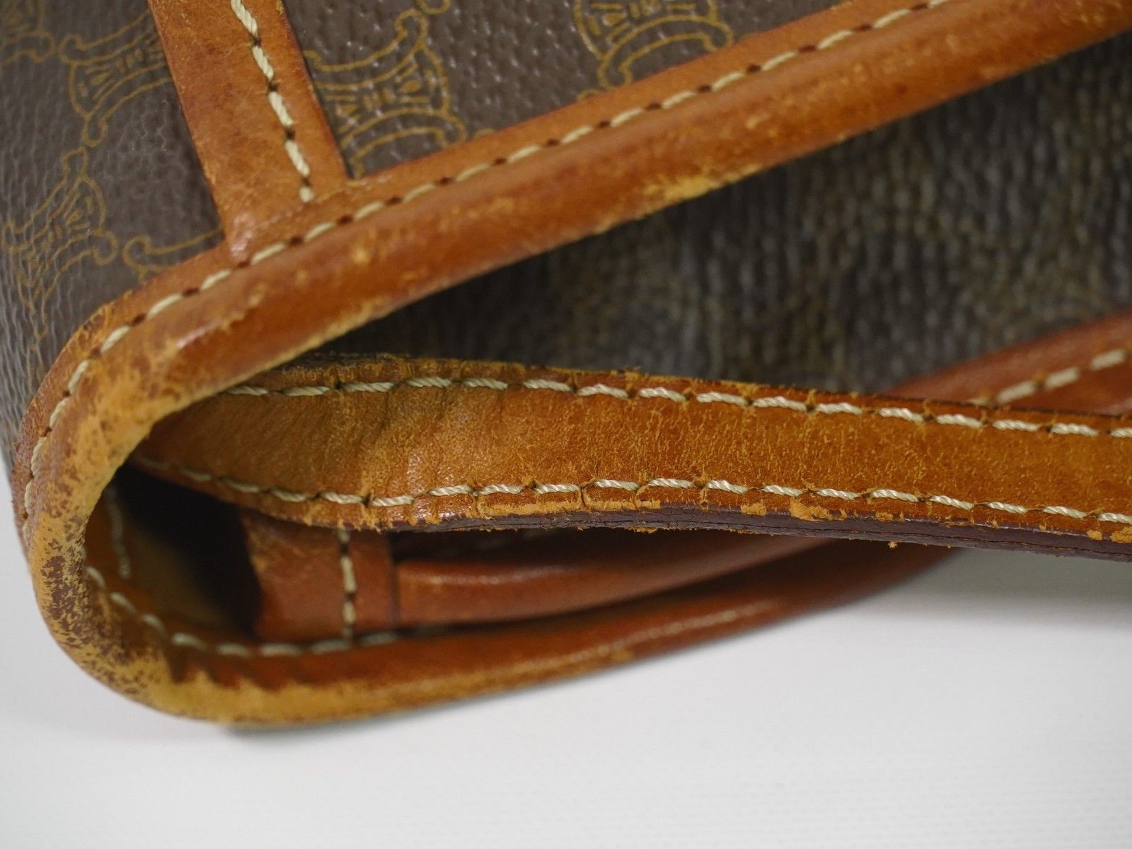 Celine Celine Vintage Macadam Shoulder Bag Canvas and Leather Size ONE SIZE - 14 Thumbnail