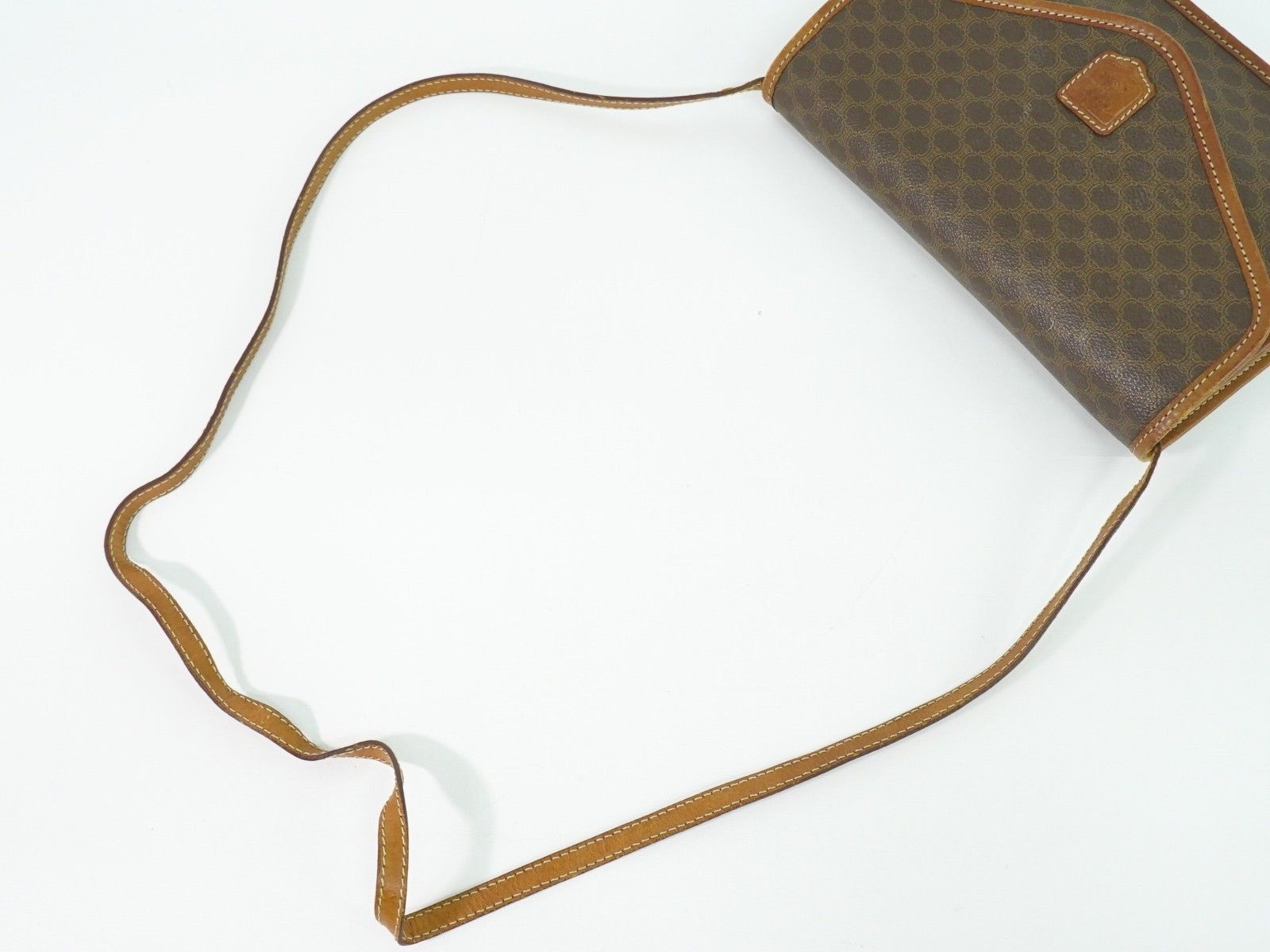 Celine Celine Vintage Macadam Shoulder Bag Canvas and Leather Size ONE SIZE - 6 Thumbnail