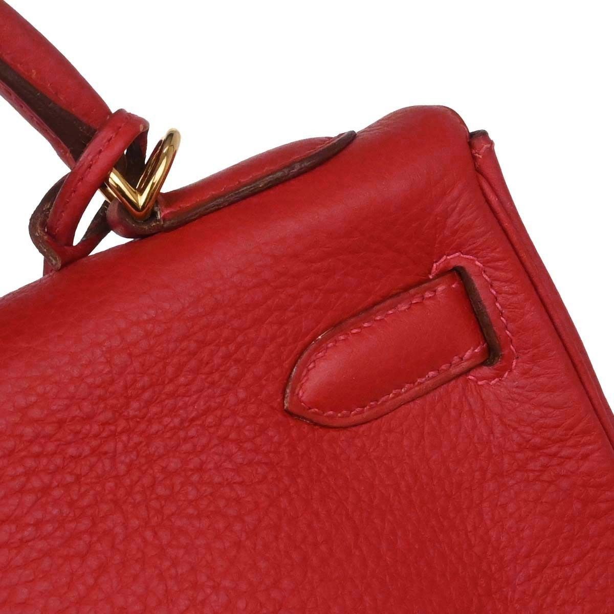 Hermes Hermes Kelly Red Togo with Gold Hardware Size ONE SIZE - 15 Thumbnail