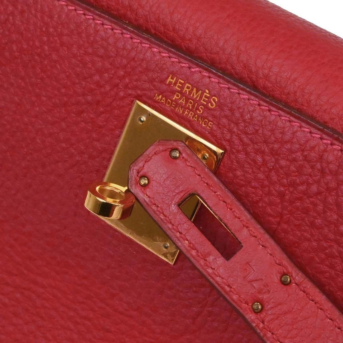 Hermes Hermes Kelly Red Togo with Gold Hardware Size ONE SIZE - 20 Thumbnail