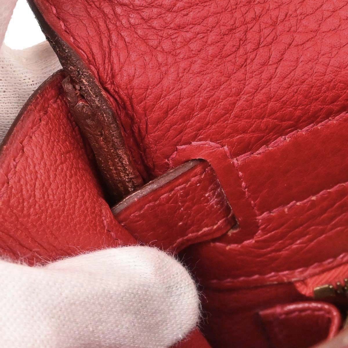 Hermes Hermes Kelly Red Togo with Gold Hardware Size ONE SIZE - 4 Thumbnail