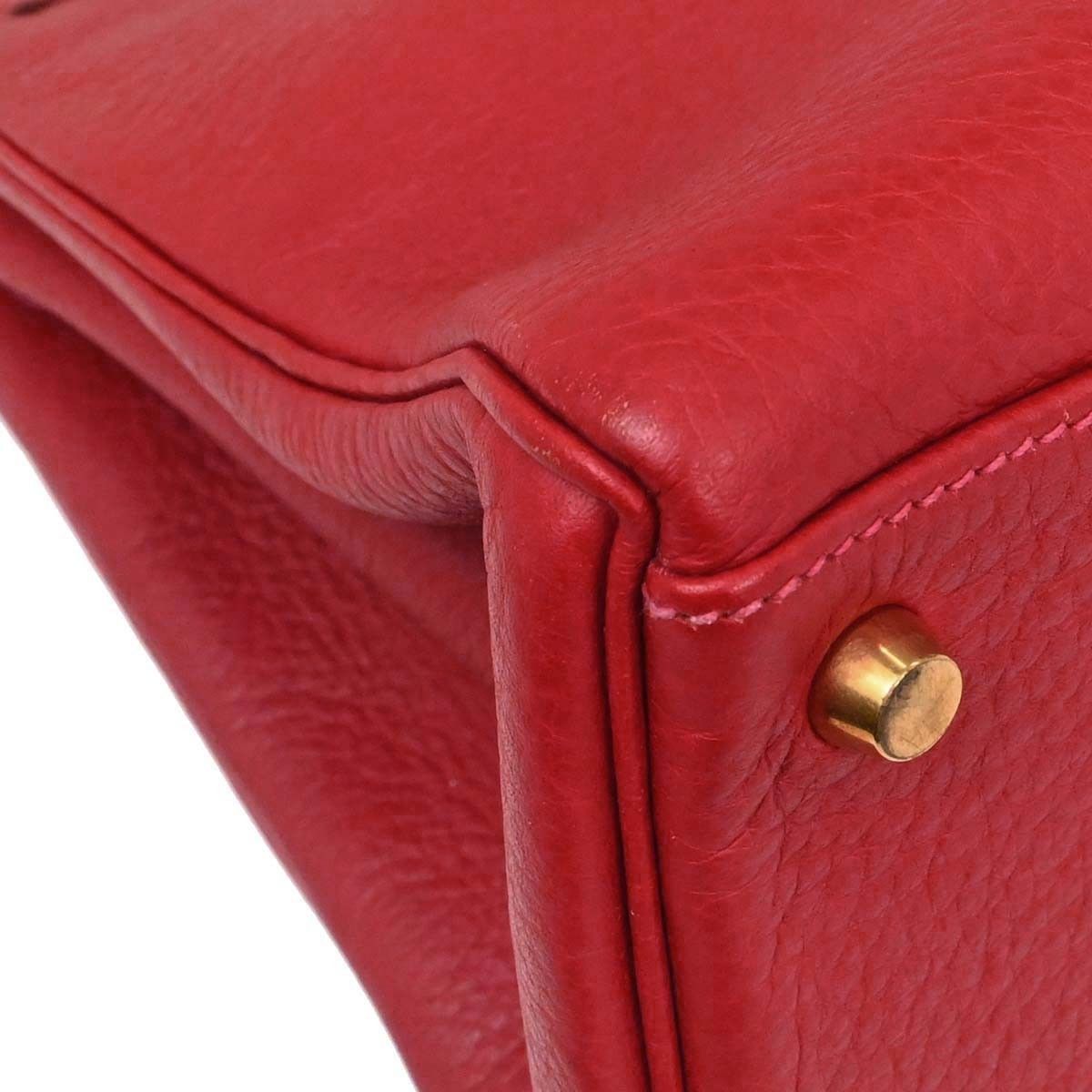 Hermes Hermes Kelly Red Togo with Gold Hardware Size ONE SIZE - 6 Thumbnail