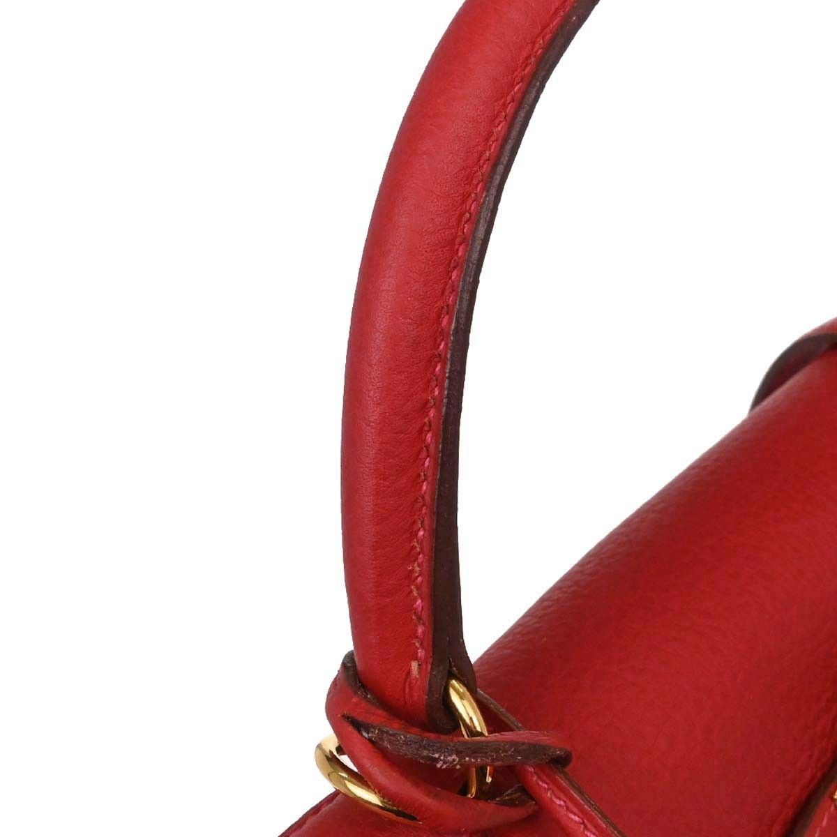 Hermes Hermes Kelly Red Togo with Gold Hardware Size ONE SIZE - 14 Thumbnail