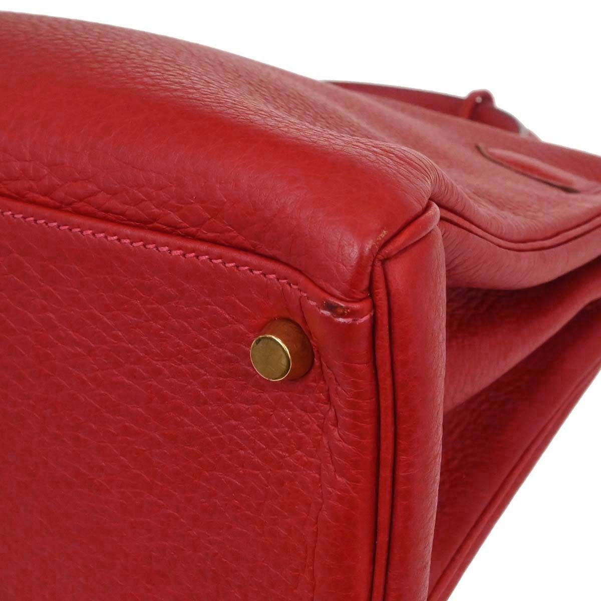 Hermes Hermes Kelly Red Togo with Gold Hardware Size ONE SIZE - 8 Thumbnail