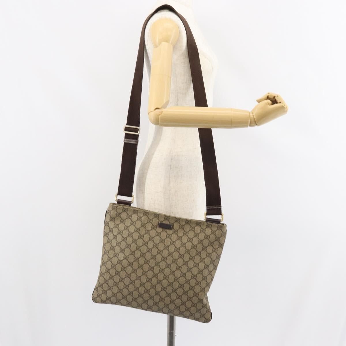 Gucci Gucci Zip Top Messenger GG Coated Canvas Size ONE SIZE - 15 Thumbnail