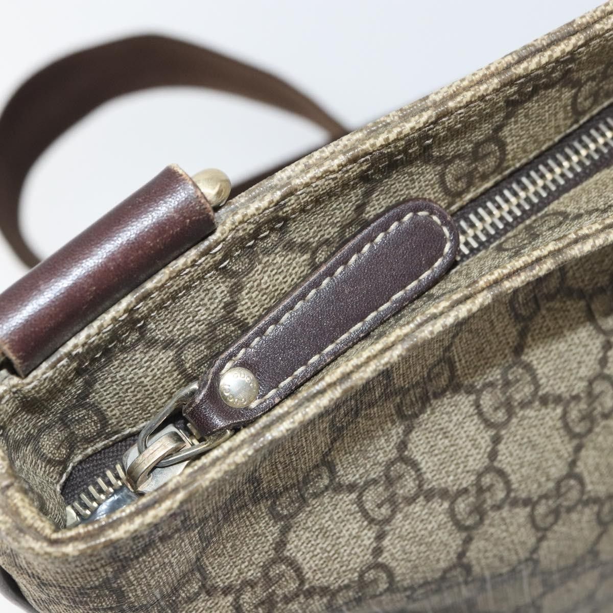 Gucci Gucci Zip Top Messenger GG Coated Canvas Size ONE SIZE - 13 Thumbnail