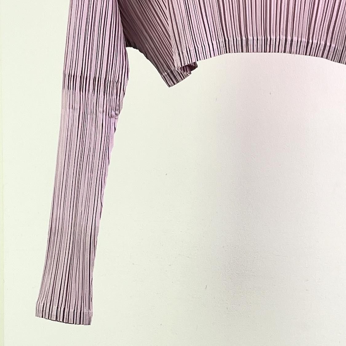 Pleats Please Issey Miyake PLEATS PLEASE ISSEY MIYAKE Purple Pleated Long Sleeve Size 3 Size M / US 6-8 / IT 42-44 - 6 Thumbnail