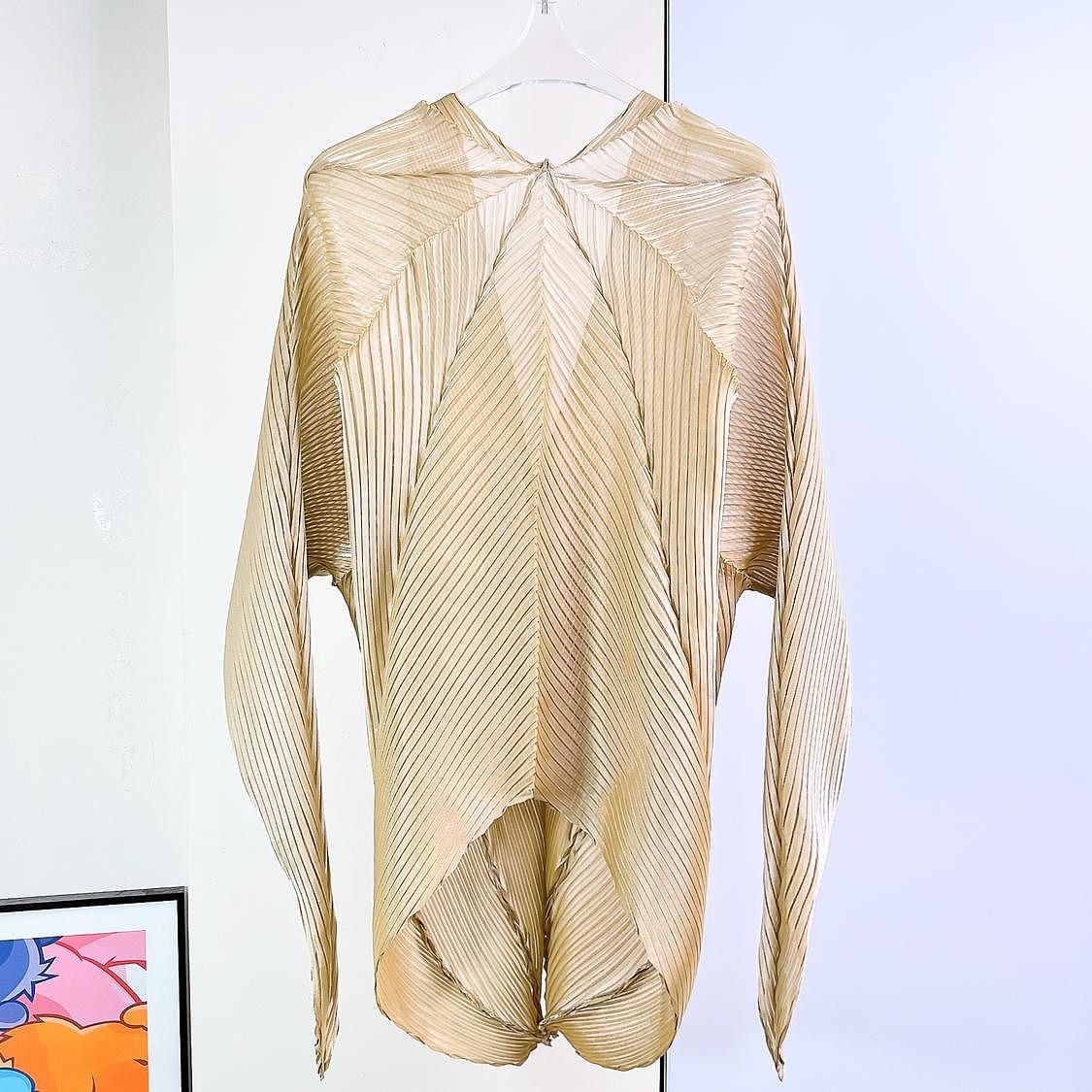 Issey Miyake Issey Miyake Fete Pleated Cardigan Size 3 Size L / US 10 / IT 46 - 2 Thumbnail