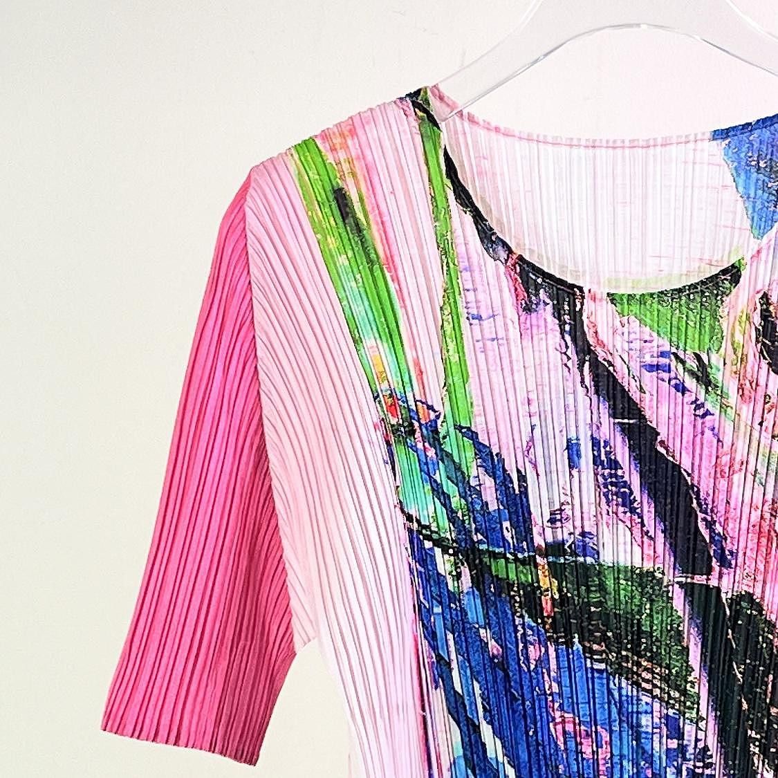 Pleats Please Issey Miyake Pleats Please Issey Miyake Graphic Pleated Dress Size 3 Size M / US 6-8 / IT 42-44 - 5 Thumbnail