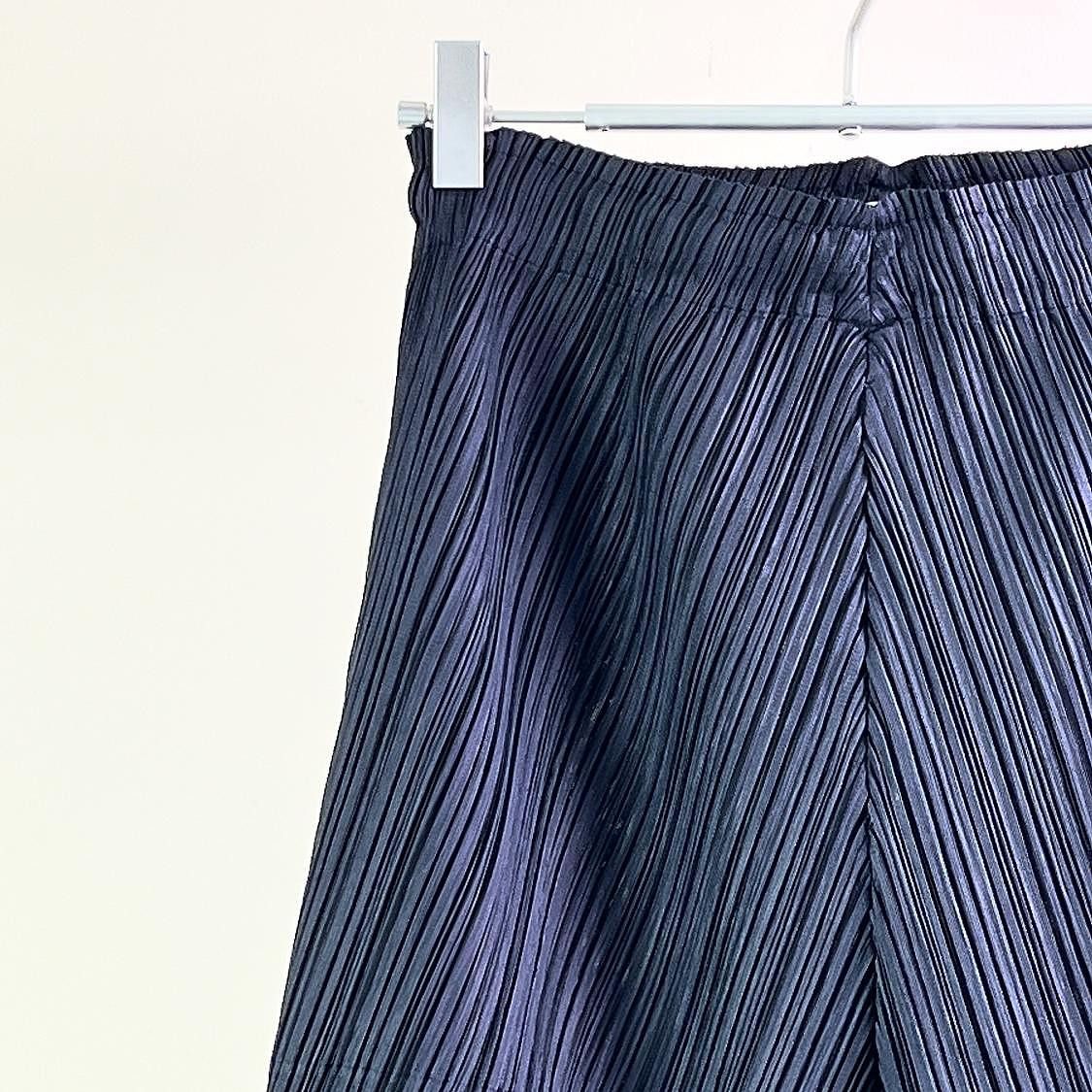 Pleats Please Issey Miyake PLEATS PLEASE ISSEY MIYAKE Pleated Wide Leg Pants Size 3 Size 28" / US 6 / IT 42 - 5 Thumbnail