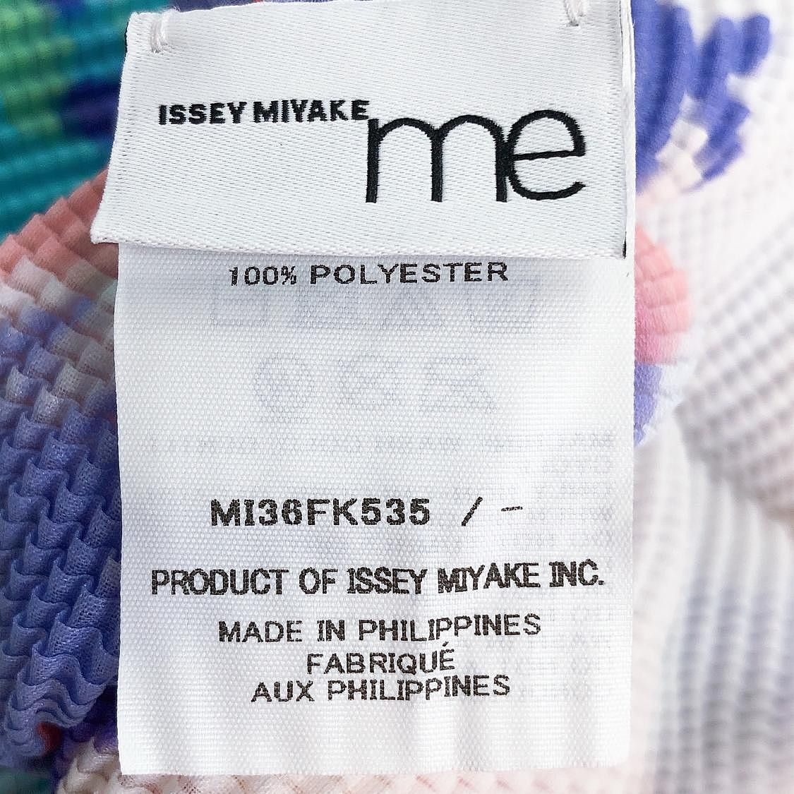 Issey Miyake Issey Miyake Marine Print Pleated Short Sleeve Top One Size Size ONE SIZE - 4 Thumbnail