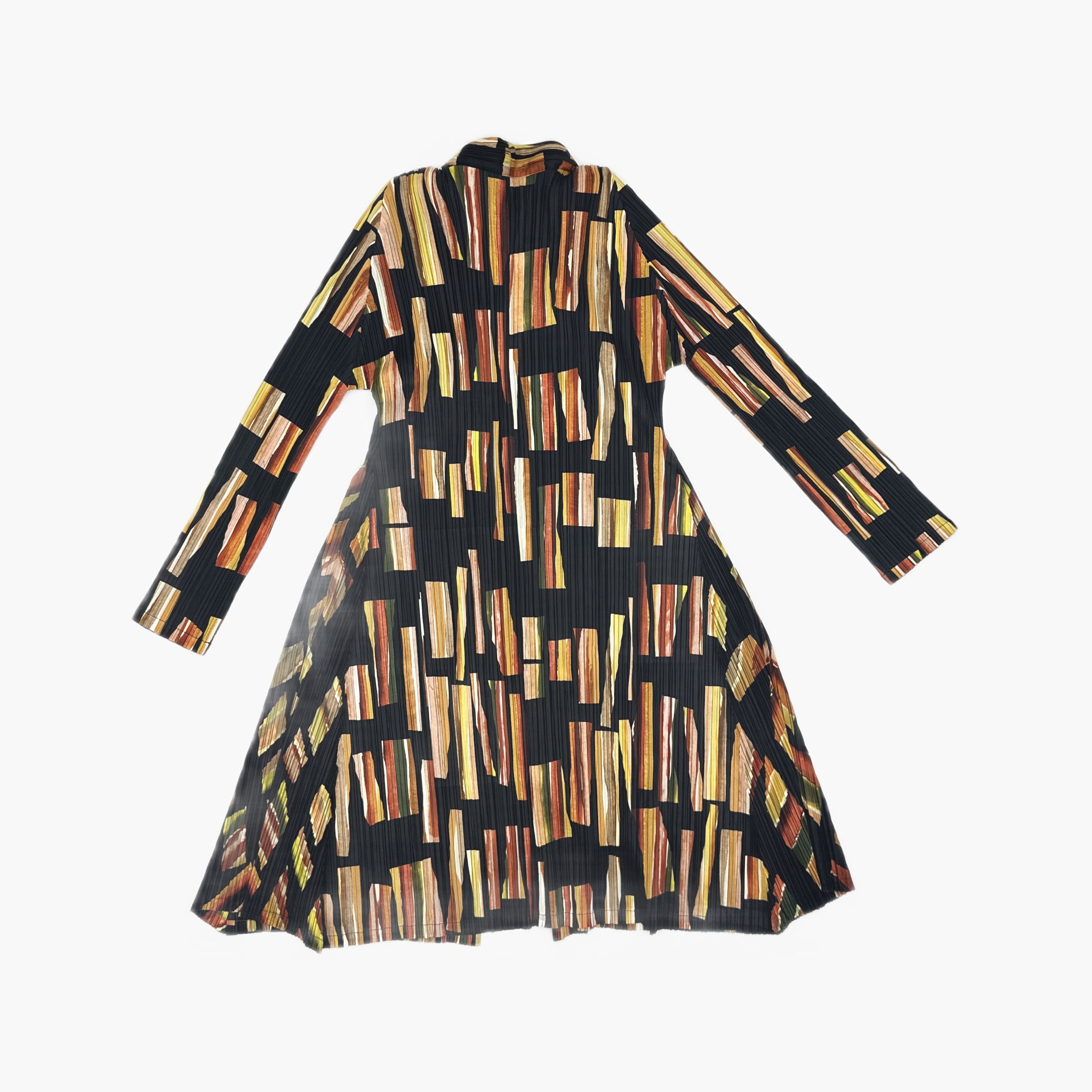 Pleats Please Issey Miyake PLEATS PLEASE ISSEY MIYAKE Striped Pleated Jacket Size 4 Size XL / US 12-14 / IT 48-50 - 2 Thumbnail