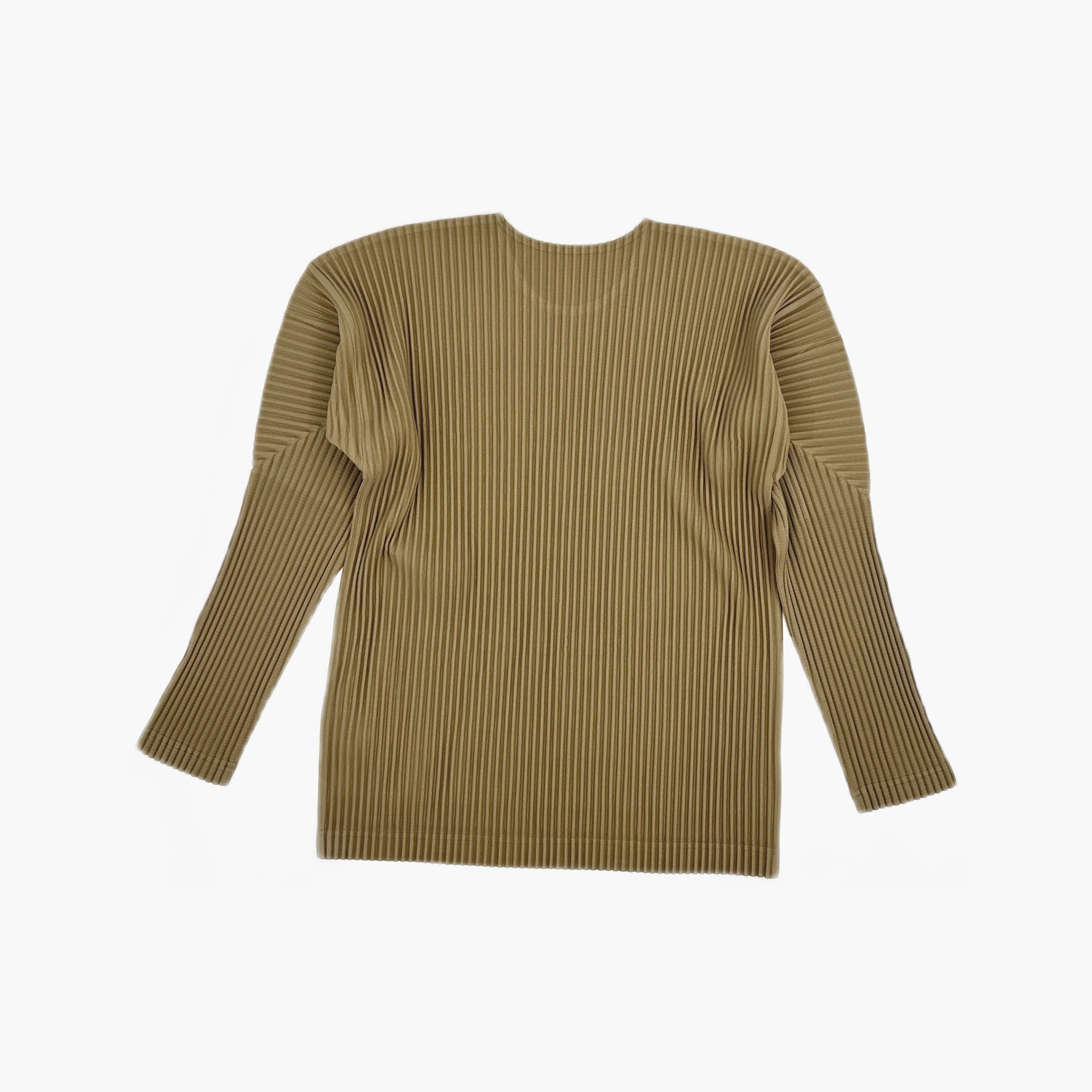 Issey Miyake Homme Plissé Issey Miyake Pleated Long Sleeve T-Shirt XL Size US XL / EU 56 / 4 - 2 Thumbnail