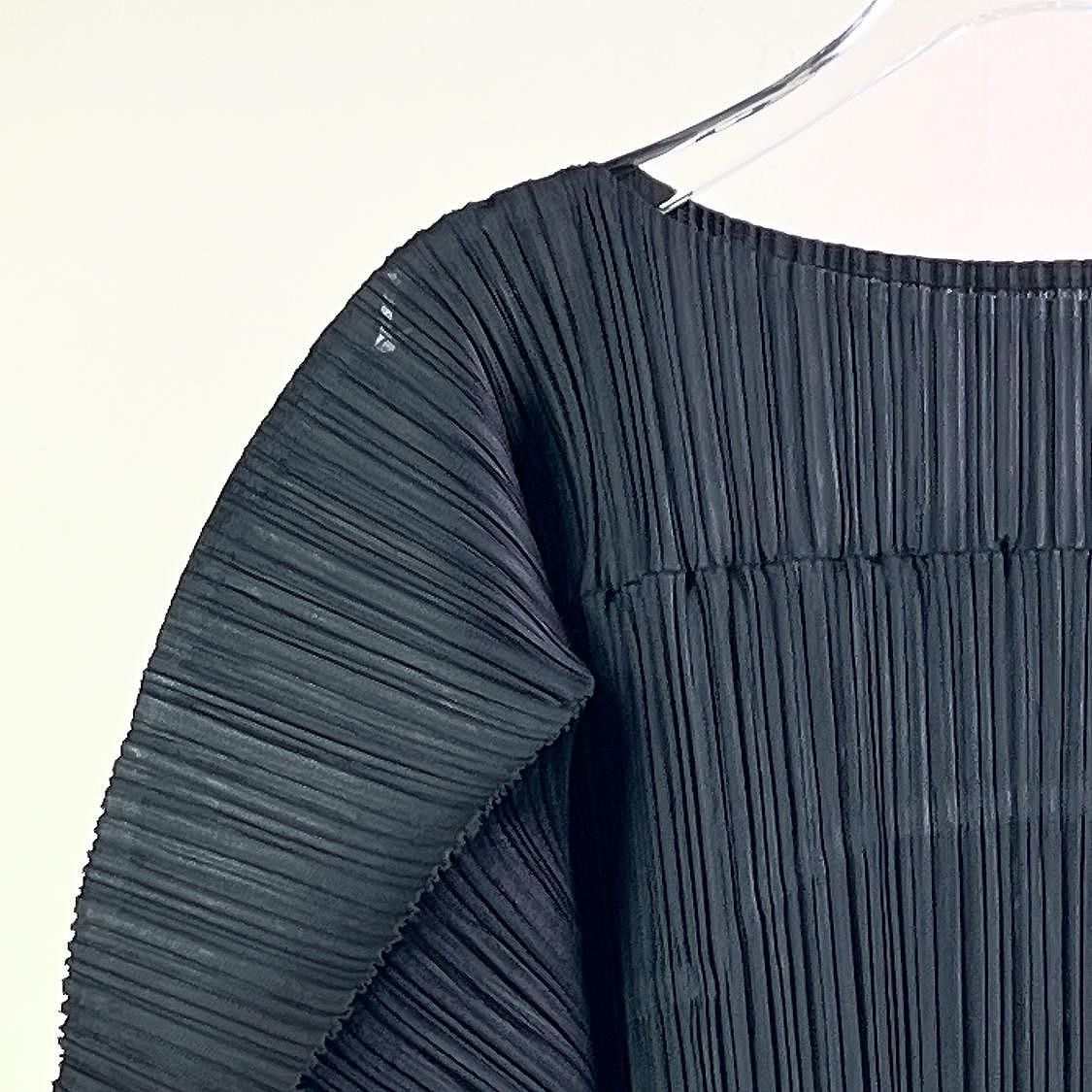 Pleats Please Issey Miyake Pleats Please Issey Miyake Pleated Short Sleeve Top OS Size ONE SIZE - 5 Thumbnail