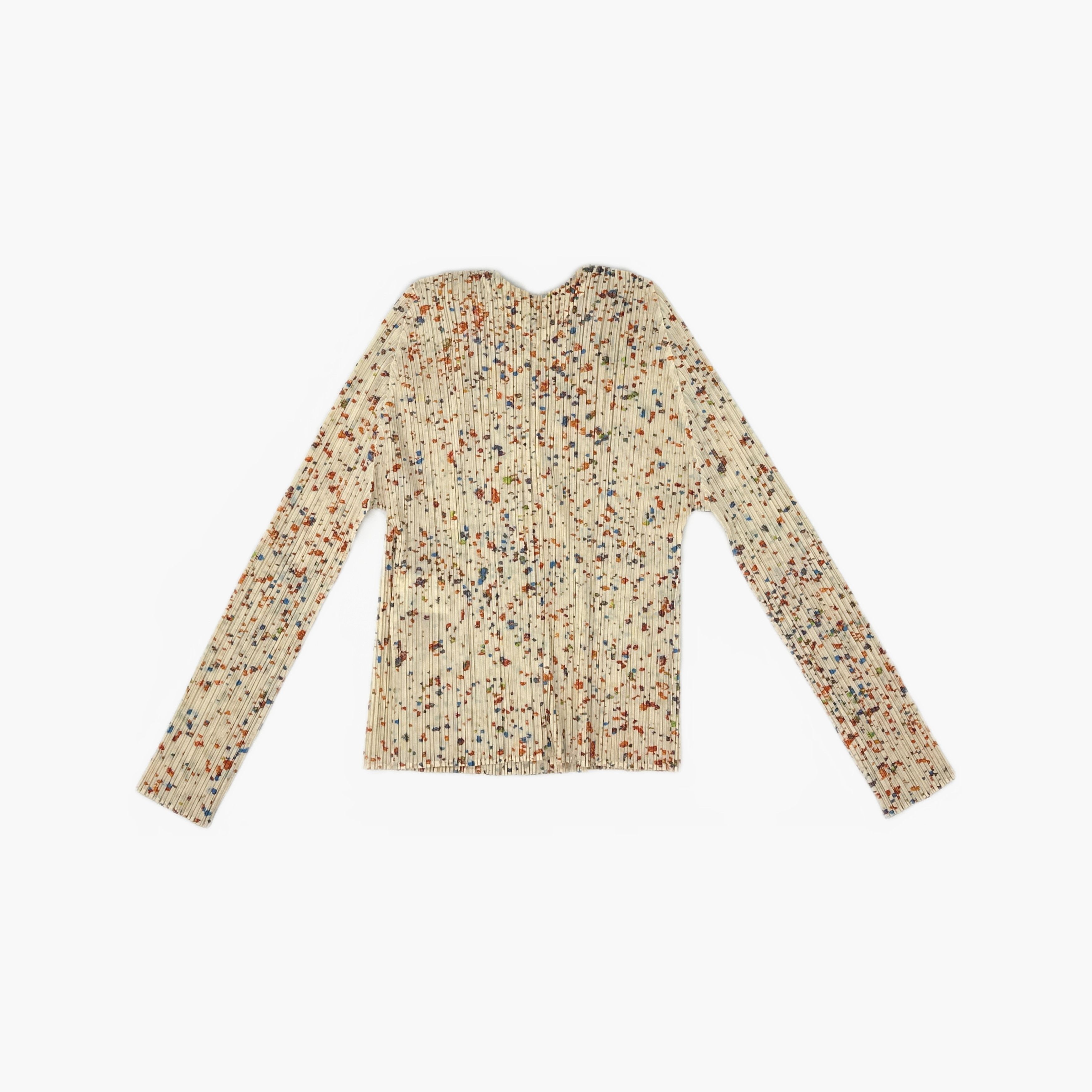 Pleats Please Issey Miyake PLEATS PLEASE ISSEY MIYAKE Multi Print Button Up Top M Size M / US 6-8 / IT 42-44 - 2 Thumbnail