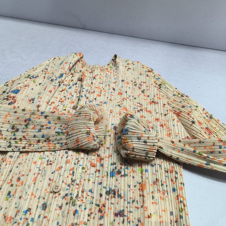 Pleats Please Issey Miyake PLEATS PLEASE ISSEY MIYAKE Multi Print Button Up Top M Size M / US 6-8 / IT 42-44 - 6 Thumbnail