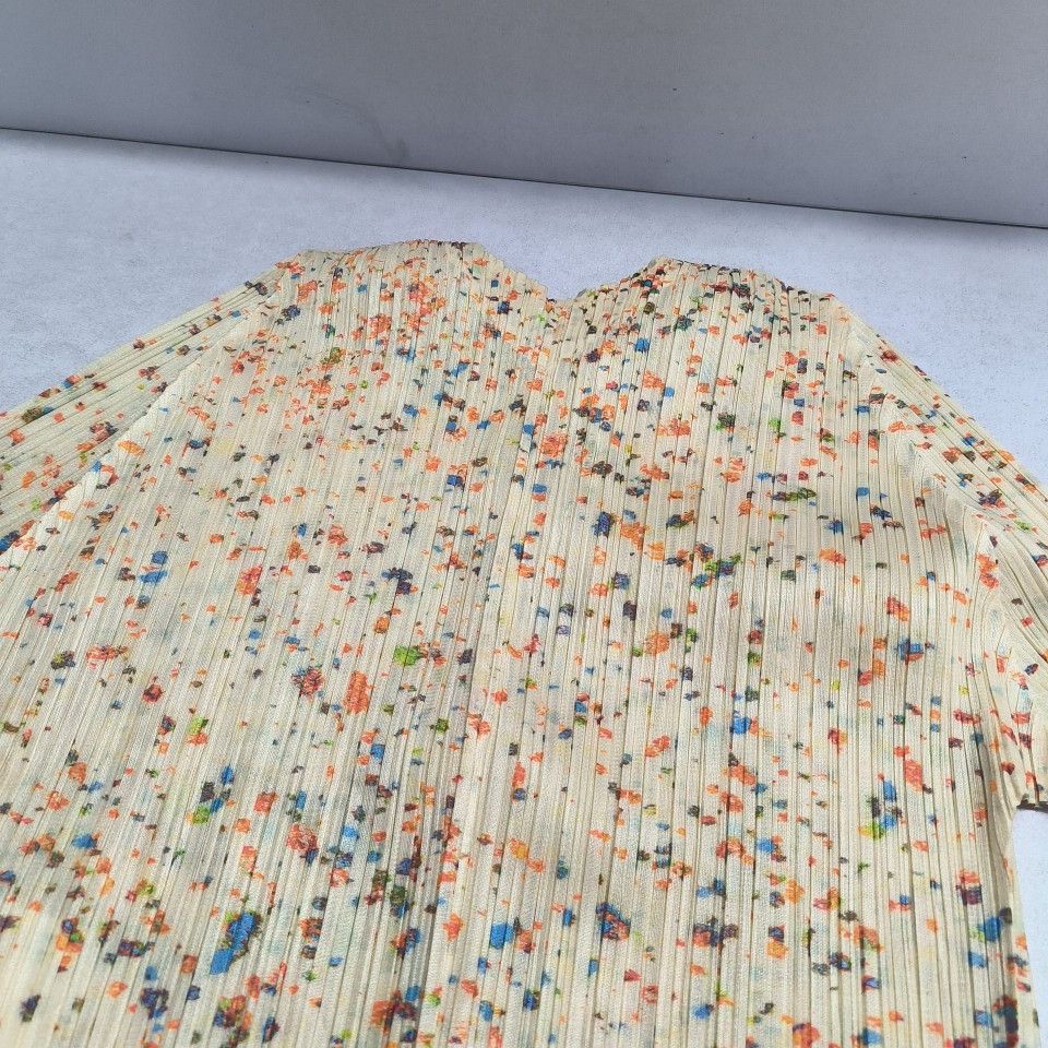 Pleats Please Issey Miyake PLEATS PLEASE ISSEY MIYAKE Multi Print Button Up Top M Size M / US 6-8 / IT 42-44 - 4 Thumbnail