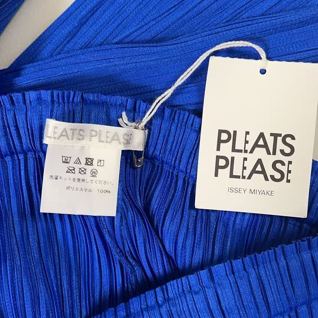 Pleats Please Issey Miyake Pleats Please Issey Miyake Blue Pleated Pants Size 0 Size 25" / US 0 / IT 36 - 3 Thumbnail