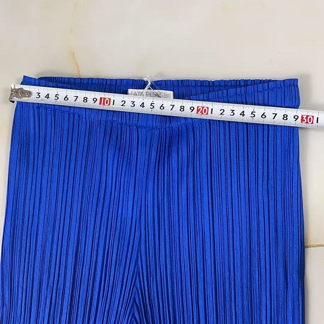 Pleats Please Issey Miyake Pleats Please Issey Miyake Blue Pleated Pants Size 0 Size 25" / US 0 / IT 36 - 6 Thumbnail