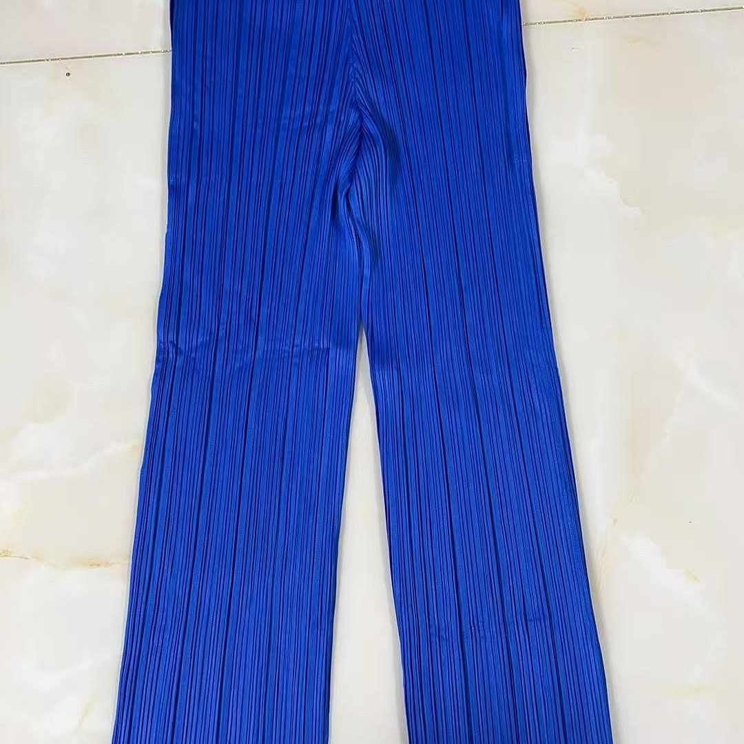 Pleats Please Issey Miyake Pleats Please Issey Miyake Blue Pleated Pants Size 0 Size 25" / US 0 / IT 36 - 2 Thumbnail