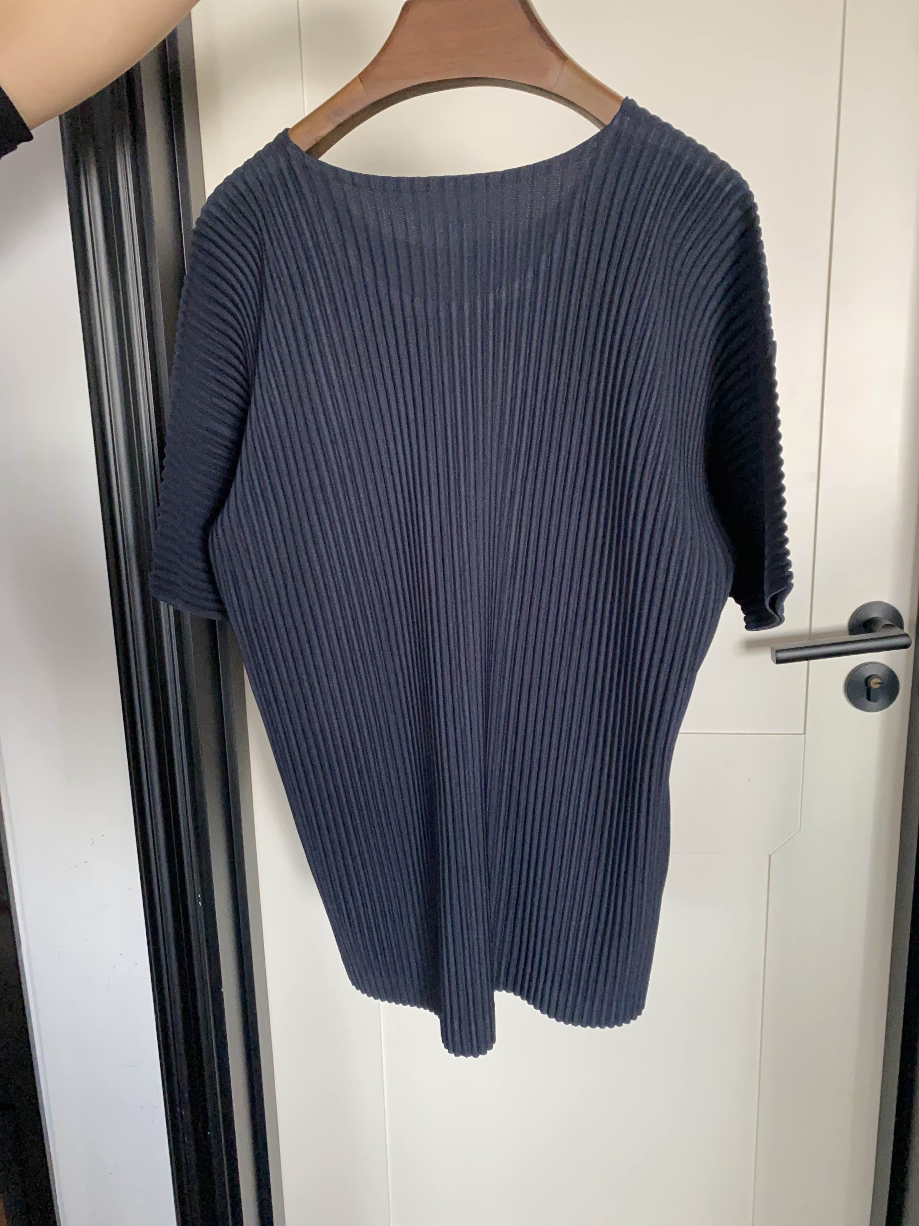 Issey Miyake Homme Plissé Issey Miyake Pleated Short Sleeve Tee Size 3 Size US L / EU 52-54 / 3 - 2 Thumbnail